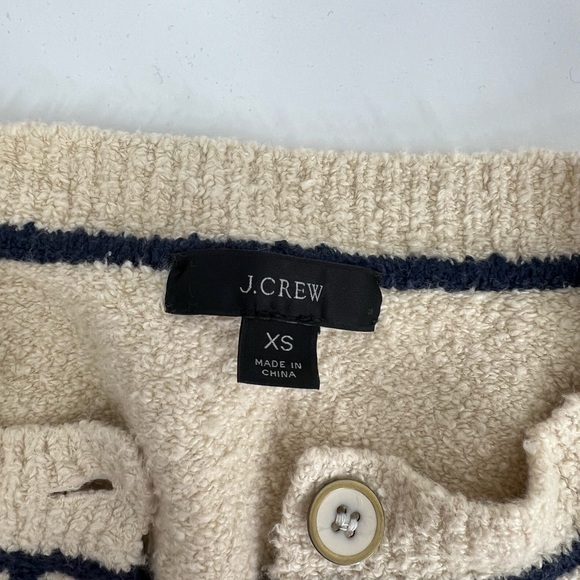 J Crew Cream and Navy voucher lounge set - cardigan and joggers XS and S - Picture 4 of 7